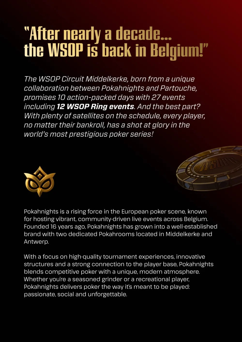 Brochure WSOP Circuit Middelkerke, pagina · 6