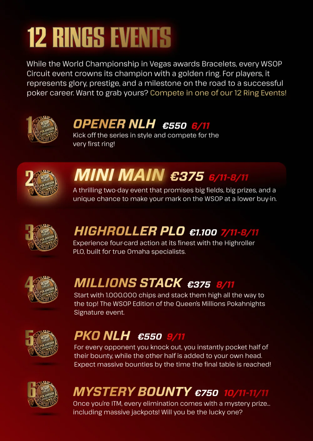 Brochure WSOP Circuit Middelkerke, pagina · 8